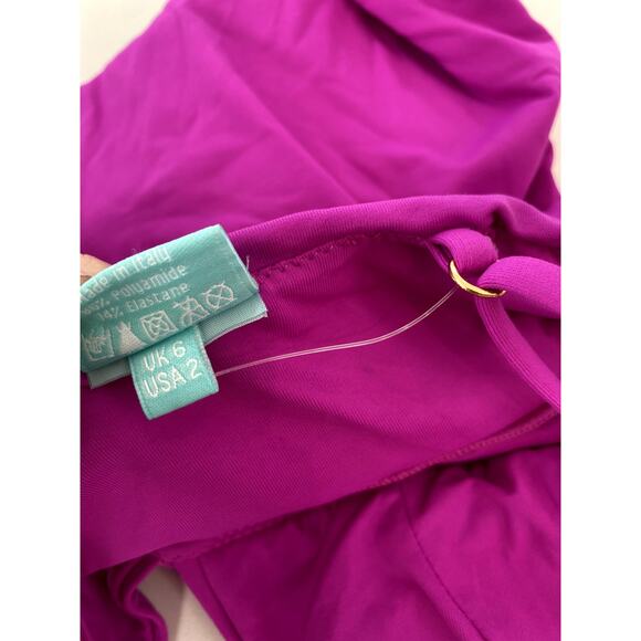 NEW Melissa Odabash Panarea One Piece Swimsuit Swimwear Viola 2 - Picture 5 of 7